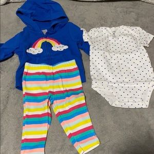 Baby girls Carter’s set size 6M